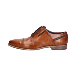 Leder Business Schnürer Cognac