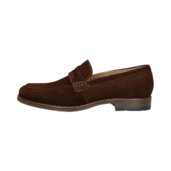 Leder Slip On Dunkelbraun