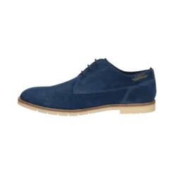 Leder Business Schnürer Blau