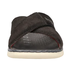 Leder Pantoletten Dunkelgrau -Schuhe Verkäufe 315 A3286 1469 1111 005