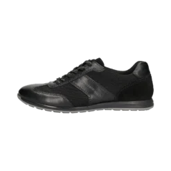 Leder Sneaker Schwarz