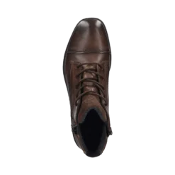 Leder Schnürstiefel Dunkelbraun -Schuhe Verkäufe 321 A0U3L 3500 6100 d