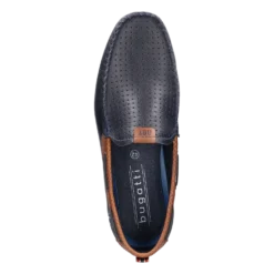 Leder Mokassin Dunkelblau -Schuhe Verkäufe 321 A2X62 1000 4100 d