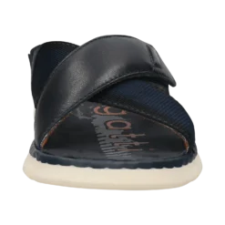 Leder Pantoletten Dunkelblau -Schuhe Verkäufe 321 AK084 1069 4141 005