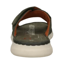 Leder Pantoletten Dunkelgrün -Schuhe Verkäufe 321 AK084 1469 7171 003