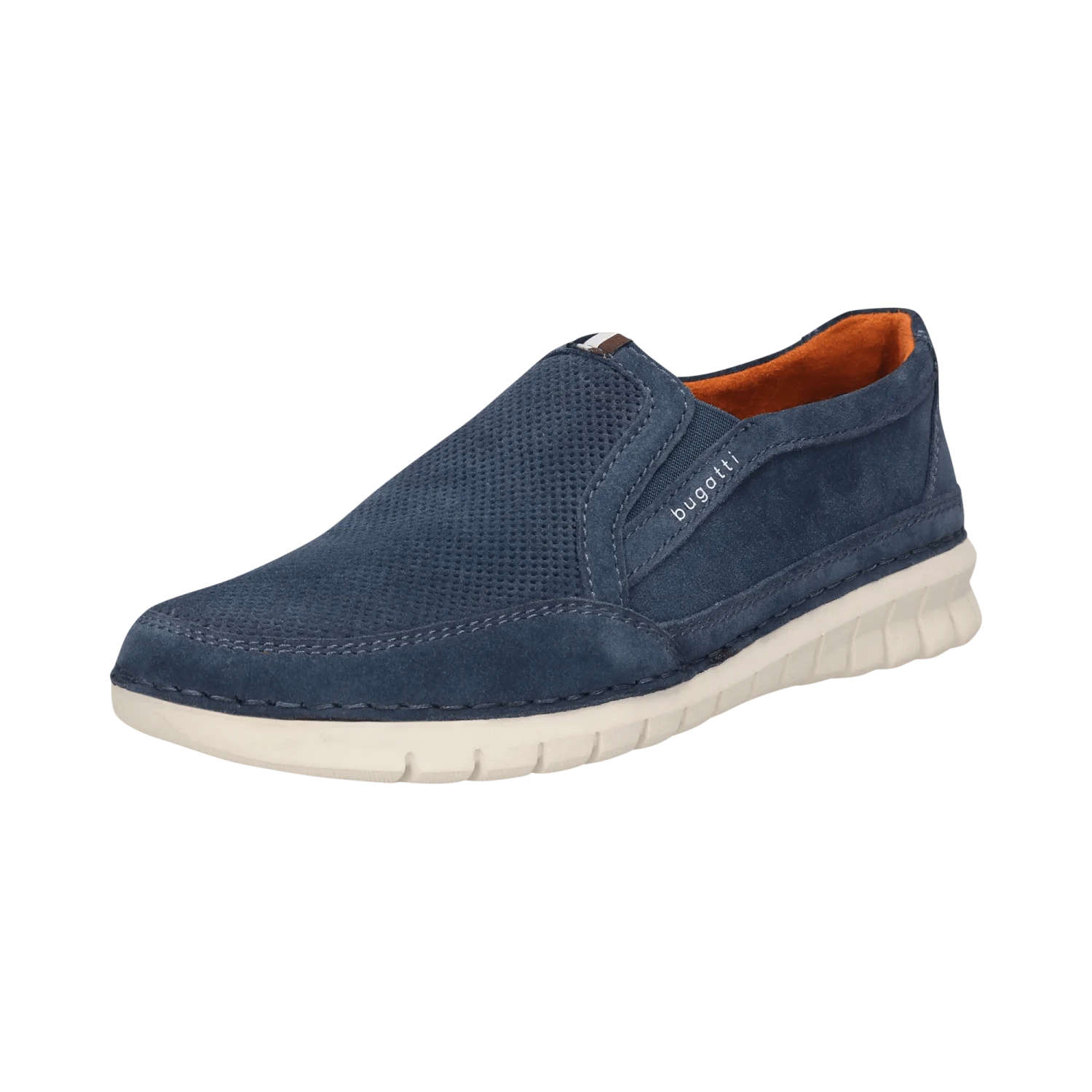 Leder Slip On Blau 2 Leder Slip On Blau – Bild 2