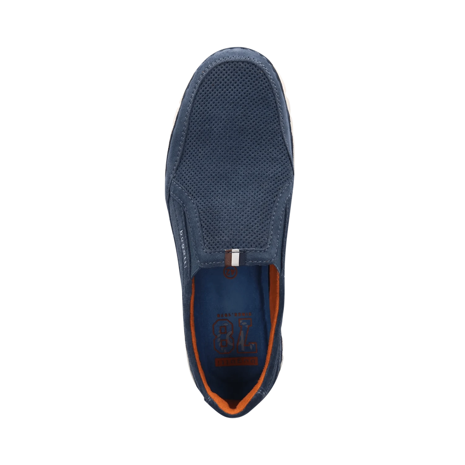 Leder Slip On Blau 6 Leder Slip On Blau – Bild 6