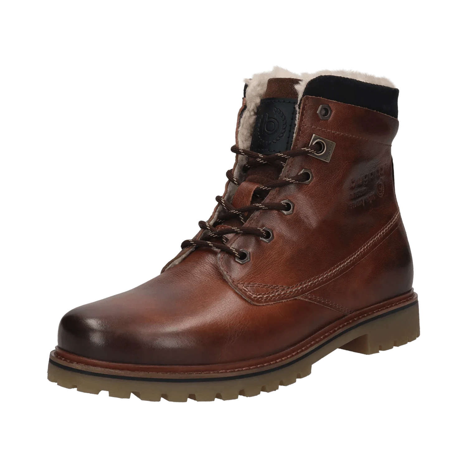 Leder Schnürstiefel Braun 2 Leder Schnürstiefel Braun – Bild 2