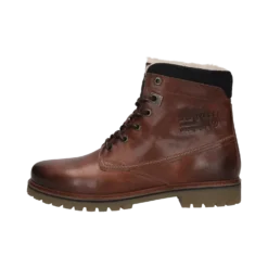 Leder Schnürstiefel Braun