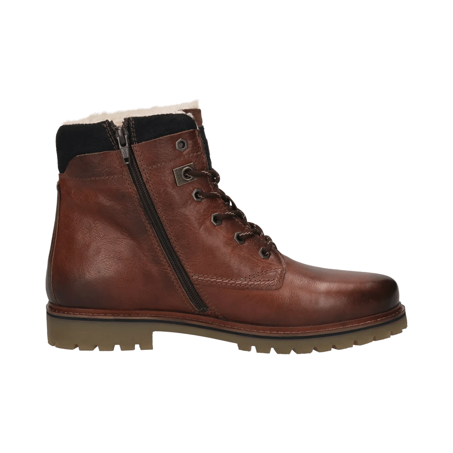 Leder Schnürstiefel Braun 4 Leder Schnürstiefel Braun – Bild 4