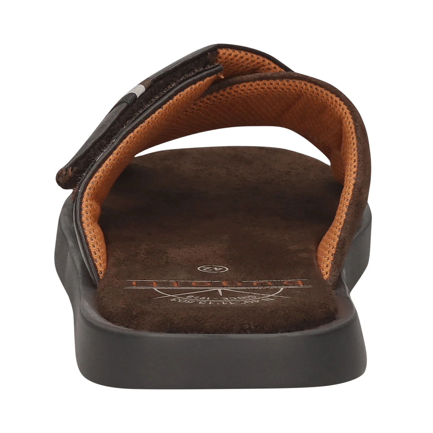 Leder Pantoletten Dunkelbraun 5 Leder Pantoletten Dunkelbraun – Bild 5