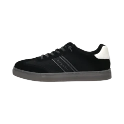 Leder Schnürer Schwarz