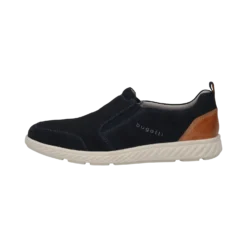 Leder Slip On Dunkelblau