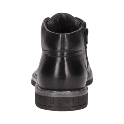 Leder Schnürstiefel Schwarz -Schuhe Verkäufe 331 8373E 4000 1000 003