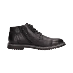 Leder Schnürstiefel Schwarz -Schuhe Verkäufe 331 8373E 4000 1000 004