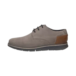 Leder Schnürer Hellgrau