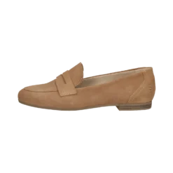 Leder Loafers Sand