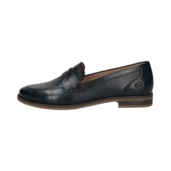 Leder Loafers Dunkelblau