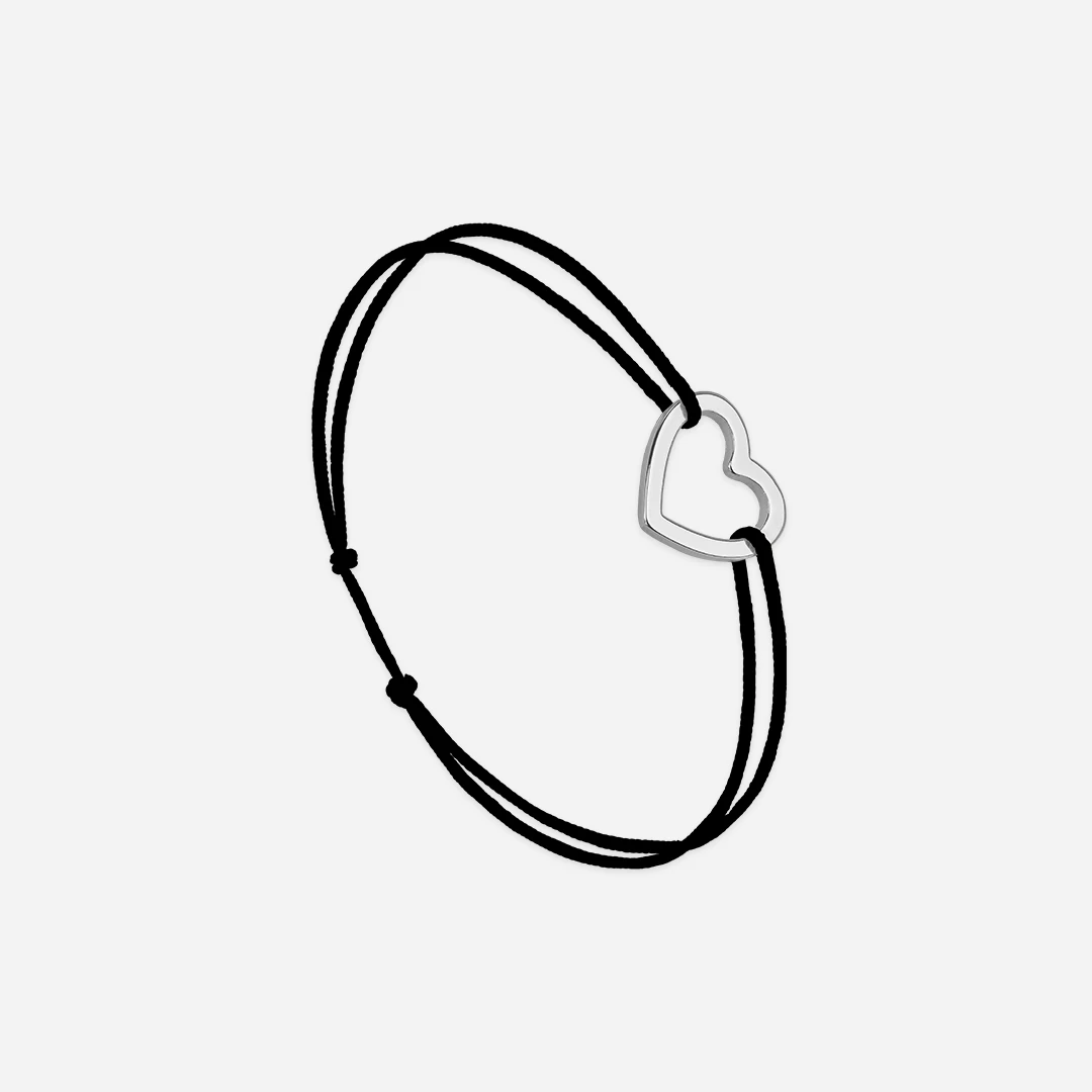 Pack Coeur X Coeur Plein Noir Plaqué Argent 3 Pack Coeur X Coeur Plein Noir Plaqué Argent – Bild 3